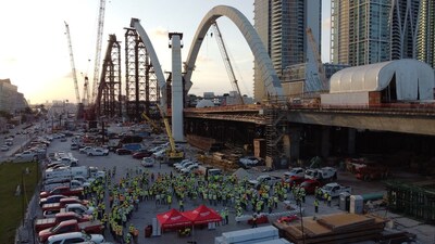 Overview shot of a safety training
