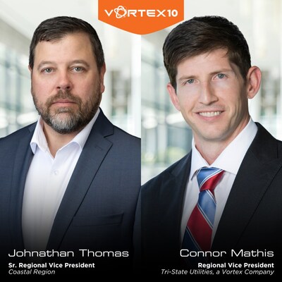 Vortex Companies Promotes Jonathan Thomas and Connor Mathis to Align Coastal Region Service Operations
