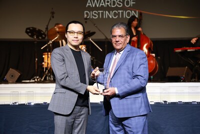 The CIMC MBS team receiving awards on-site