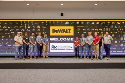 DEWALT recently hosted the winning students of Associated Builders and Contractor’s (ABC) Construction Management Competition at its headquarters in Towson, Maryland.