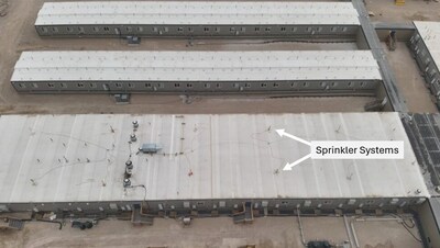 Sprinkler Systems Installed Across Site Infrastructure for Fire & Ember Protection (CNW Group/Foran Mining Corporation)