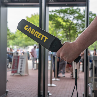 The Garrett Guide in-use at an event security checkpoint.