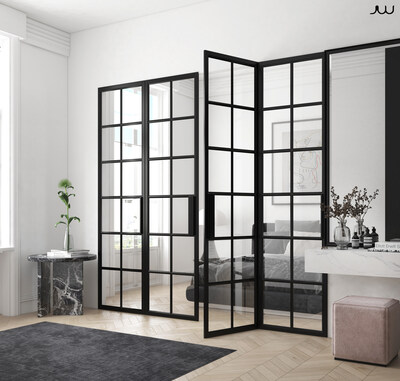 Steel and Glass Bedroom Doors