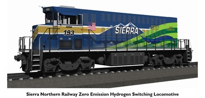 Sierra Northern Railway zero-Emission hydrogen switcher locomotive.