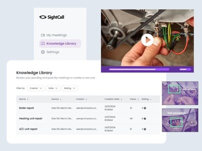 SightCall AI structures all multimodal data, auto-generates step-by-step multimedia tutorials, with images, video, AR Annotation, audio and text summaries.