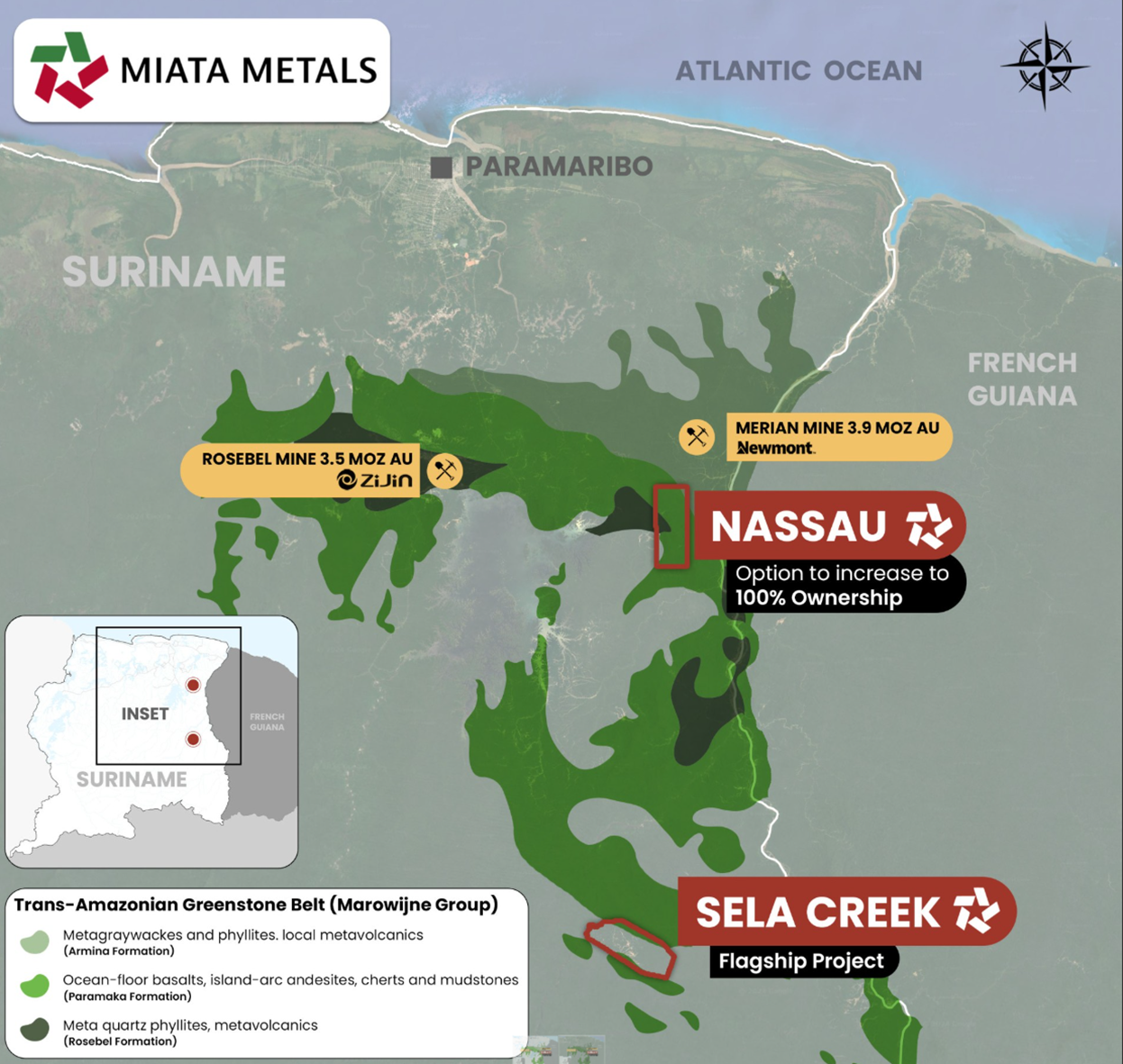 Location of Nassau and Sela Creek¹.