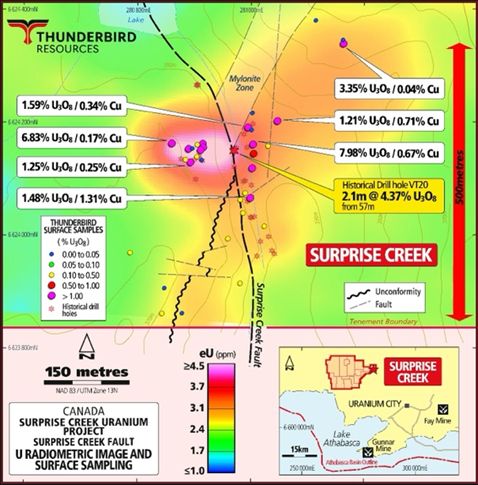 Surprise Creek Project – Surprise Creek Fault prospect(1, 2, 6)