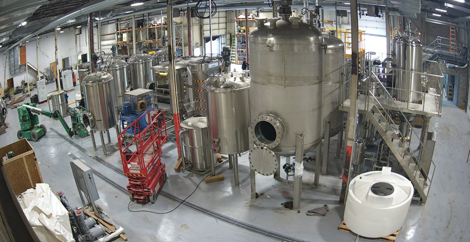 View of the rare earth recycling demonstration plant assembly