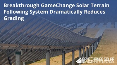 GameChange Solar's Genius Tracker TF™ accommodates up to 1.7° post-to-post, enabling the industry’s lowest grading requirement on challenging terrain