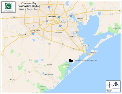 Location of the Frentress-Johnson West Bay Mitigation Bank