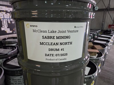 McClean Lake SABRE Packaged Production (CNW Group/Denison Mines Corp.)