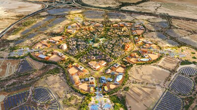 A rendering of the Expo 2030 in Riyadh.
