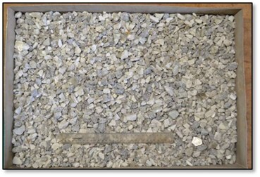 Figure 1 (B) – Sample Material at Nagrom, Australia, 24-036-02W, Nominal -12.7mm (A), 24-036-03W, -12.5/+6mm (B) (CNW Group/Power Metals Corp.)
