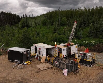 Figure 1 – Drill rig at Baptiste Nickel Project, 2025 (CNW Group/FPX Nickel Corp.)