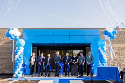 The ribbon-cutting ceremony at SINBON’s new 59,000-square-foot facility in Clayton, Ohio, marking the official grand opening and expansion of its US manufacturing operations.