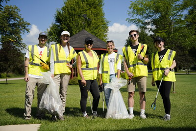 Our Madison team volunteering with Adopt a Highway.