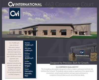 Cv International Building 70,000 Sq.-Ft. HQ & State of the Art Fabrication Hub in Prineville, OR