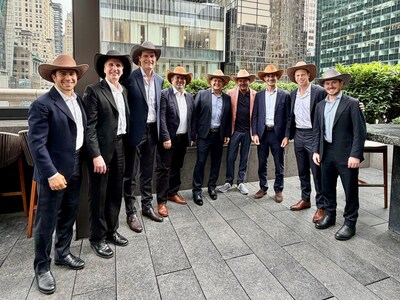 Fermi America™ and Siemens Energy teams at the signing ceremony in New York City. Pictured from left to right: Ross Berger, Larry Kellerman, Richard Reisig, Gianluigi DiGiovanni, Luke Baker, Toby Neugebauer, Andreas Pistauer, Harrison Kulick, and Nate Neugebauer. Fermi America™ and Siemens Energy teams at the signing ceremony in New York City. Pictured from left to right: Ross Berger, Larry Kellerman, Richard Reisig, Gianluigi DiGiovanni, Luke Baker, Toby Neugebauer, Andreas Pistauer, Harrison Kulick, and Nate Neugebauer.