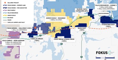Figure 1 – Regional Context of Fokus Mining’s Land Package (CNW Group/Fokus Mining Corporation)