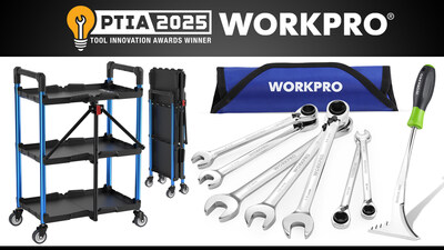 WORKPRO Tools secures three 2025 Pro Tool Innovation Awards in the Wrenches, Carts, and Landscaping categories. Find WORKPRO Tools on amazon.com and workprotools.store.