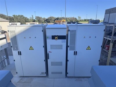 Detail of BESS solution at upcoming site in Southern California