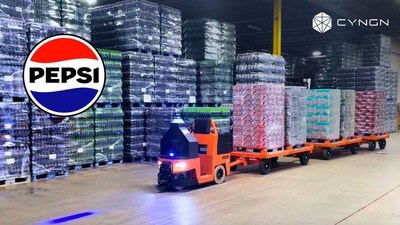 Cyngn's DriveMod Tugger at G&J Pepsi