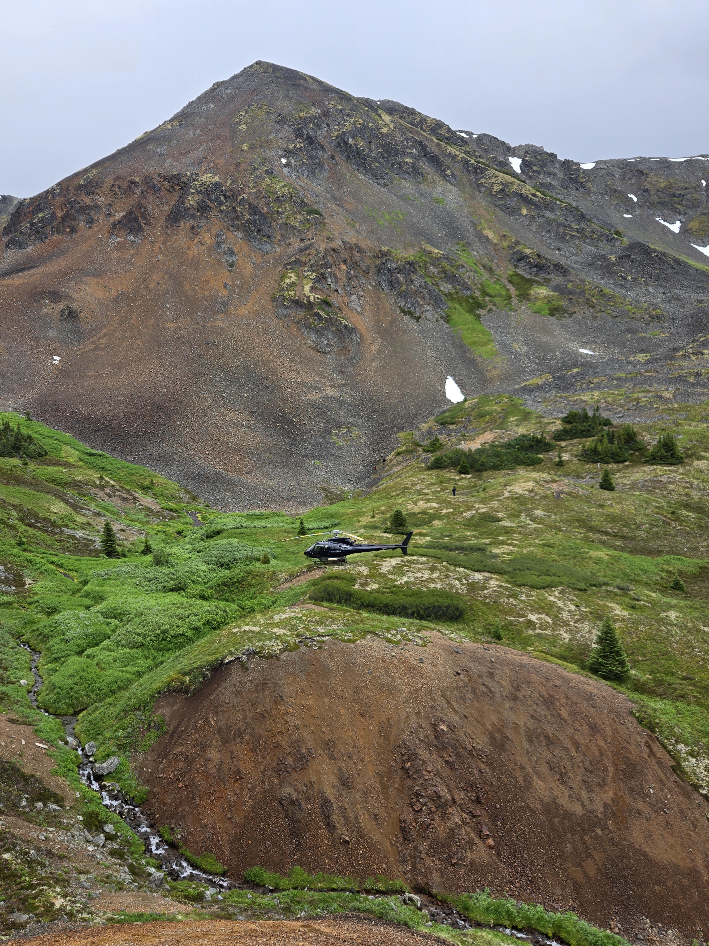 Photo 1: Looking SW at the Bev Gossan