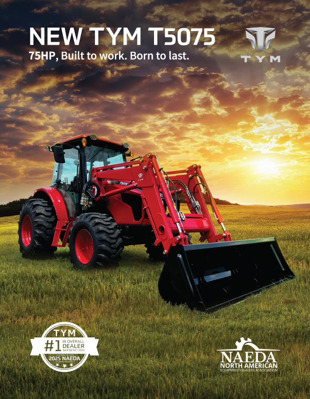 You deserve a tractor that works are hard as you, the new TYM T5075