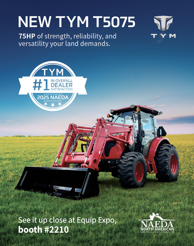 Meet the new 57HP TYM T5075 at Equip Expo
