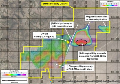 Figure 1 – Drill targets at Cottonwood. (CNW Group/Black Mammoth Metals Corp)