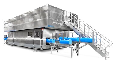 Hiperbaric 525i HPP equipment, capable of processing up to 8,000 lbs. per hour