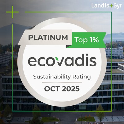 Landis+Gyr second consecutive EcoVadis Platinum medal Landis+Gyr second consecutive EcoVadis Platinum medal