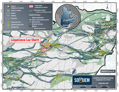 Figure 1. Project location map (CNW Group/Soquem inc.)