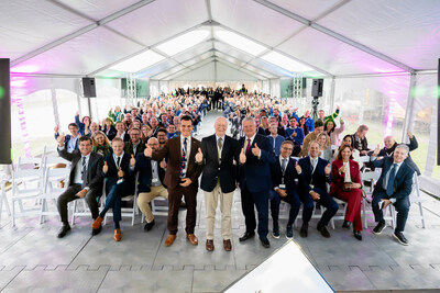 Tenaris, the leading manufacturer and supplier of steel pipe products, celebrates 25 years of seamless pipe production in Sault Ste. Marie, Ontario on Friday, October 10, 2025. Sault Ste. Marie Mayor, Matthew Shoemaker (L Centre), and Tenaris Chairman and CEO Paolo Rocca (Centre), join Member of Parliament, Terry Sheehan (R Centre), and the Tenaris team to celebrate a legacy of innovation, resilience, and community partnership -- and to look ahead to a strong future of industrial growth in Canada. (CNW Group/Tenaris) Tenaris, the leading manufacturer and supplier of steel pipe products, celebrates 25 years of seamless pipe production in Sault Ste. Marie, Ontario on Friday, October 10, 2025. Sault Ste. Marie Mayor, Matthew Shoemaker (L Centre), and Tenaris Chairman and CEO Paolo Rocca (Centre), join Member of Parliament, Terry Sheehan (R Centre), and the Tenaris team to celebrate a legacy of innovation, resilience, and community partnership -- and to look ahead to a strong future of industrial growth in Canada. (CNW Group/Tenaris)