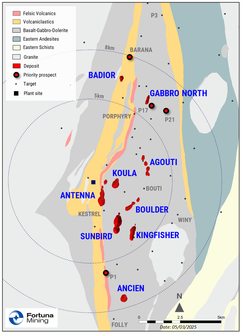 Location of the Sunbird Deposit, Séguéla Mine, Côte d’Ivoire