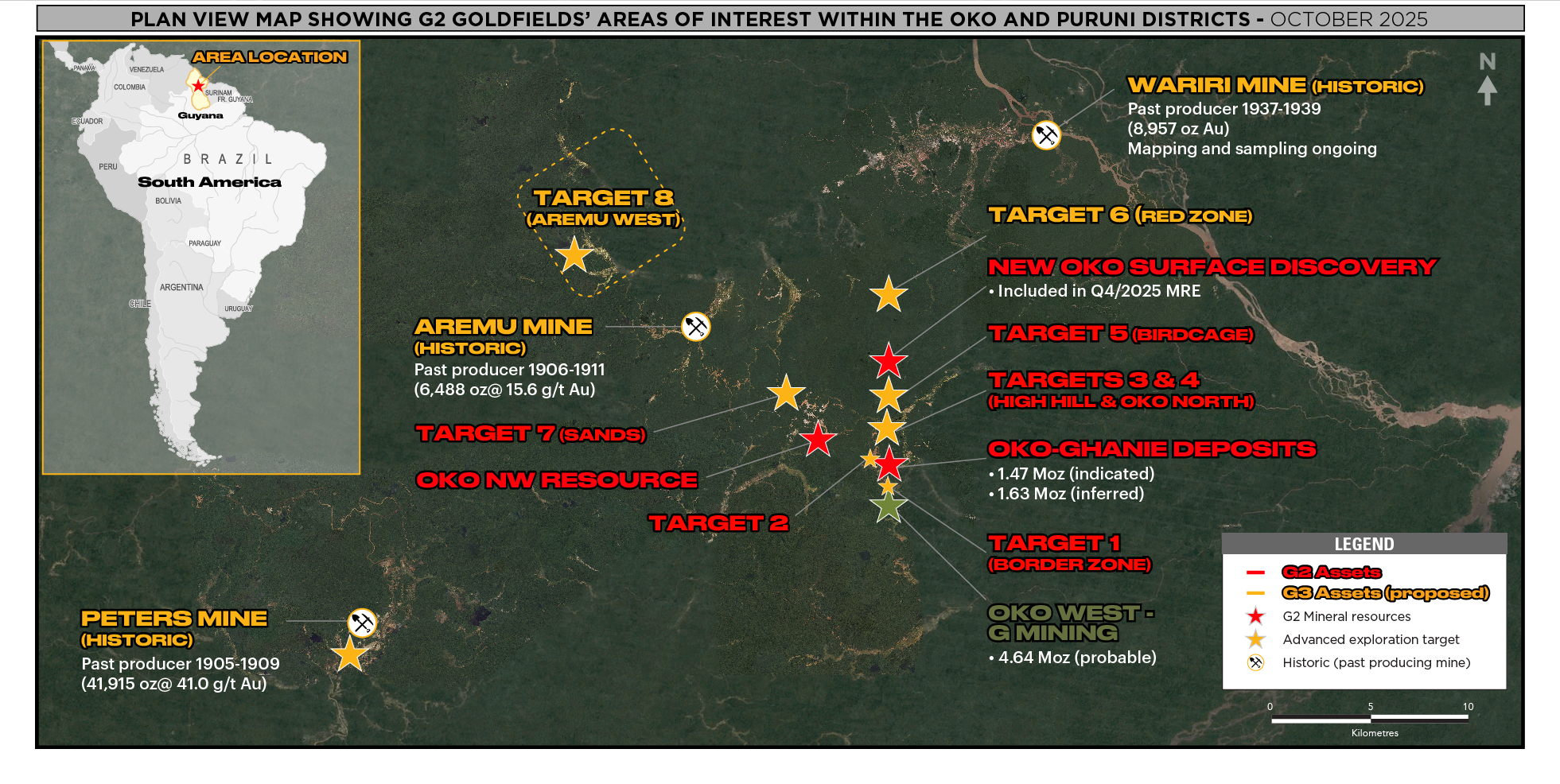 Figure 1 – District Plan View of Targets