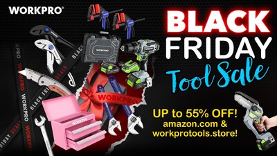 WORKPRO Tools announces its most aggressive Black Friday promotion yet, with savings up to 55% across workprotools.store and amazon.com now through December 1, 2025.