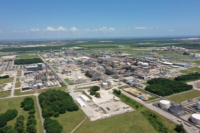 Aerial view of the site in Baytown, TX Aerial view of the site in Baytown, TX