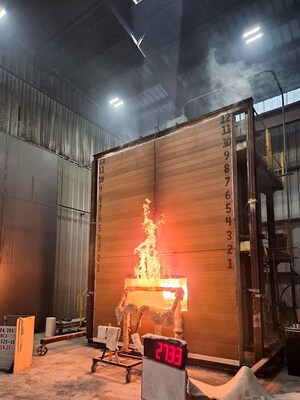 30-minute burn period to successfully complete NFA 285-25 fire testing protocol.