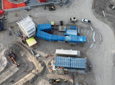 Surface Fresh Air Raise Fan Infrastructure (CNW Group/Foran Mining Corporation)