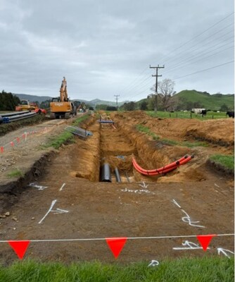 Figure 4: Services trench construction - October 2025 (CNW Group/OceanaGold Corporation) Figure 4: Services trench construction - October 2025 (CNW Group/OceanaGold Corporation)