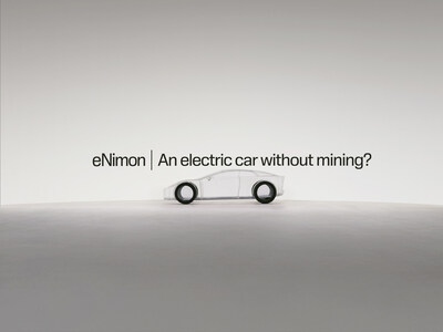 Sandvik's new installation, the eNimon, which is the first electric car ever made without metals or minerals. (PRNewsfoto/Sandvik) Sandvik's new installation, the eNimon, which is the first electric car ever made without metals or minerals. (PRNewsfoto/Sandvik)