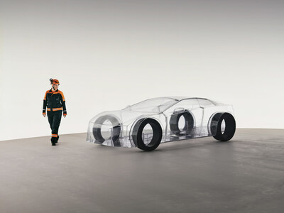 A dedicated Sandvik engineer walks around the eNimon, assessing the eNimon, which highlights the critical, often unseen, reliance on robust mining infrastructure to power the EV future. (PRNewsfoto/Sandvik) A dedicated Sandvik engineer walks around the eNimon, assessing the eNimon, which highlights the critical, often unseen, reliance on robust mining infrastructure to power the EV future. (PRNewsfoto/Sandvik)