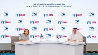 A shot of both Chairpersons during the signing ceremony. (PRNewsfoto/International Marine Construction Company (IMCC))