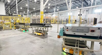 ANTS AGV is engaged in automated transport operations. ANTS AGV is engaged in automated transport operations.