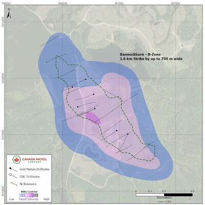 Figure 4. Plan View of Bannockburn Resources, Bannockburn Nickel Sulphide Project, Ontario. (CNW Group/Canada Nickel Company Inc.)