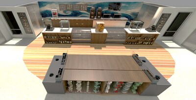 Food Court inside Main Passenger Salon Food Court inside Main Passenger Salon