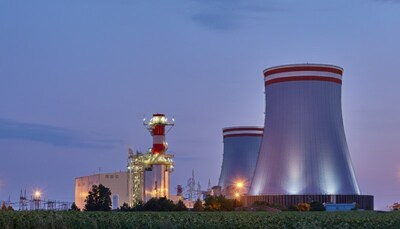 450-foot MVM EGI hybrid dry-wet cooling towers engineered to deliver massive cooling capacity and substantial water conservation — including more than 80% less evaporative loss than conventional all-wet towers — for Fermi America's Project Matador gas and nuclear fleets. 450-foot MVM EGI hybrid dry-wet cooling towers engineered to deliver massive cooling capacity and substantial water conservation — including more than 80% less evaporative loss than conventional all-wet towers — for Fermi America's Project Matador gas and nuclear fleets.