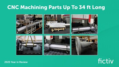 Fictiv delivers precision-machined CNC parts up to 34 feet long with tolerances 10x tighter than competitors. Fictiv delivers precision-machined CNC parts up to 34 feet long with tolerances 10x tighter than competitors.