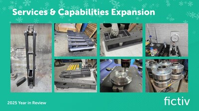 Fictiv's Global Supply Chain Production Services:
Sourcing
Assembly/Subassembly
Design Guidance
Prototyping
Manufacturing Planning
Production
MRO Fictiv's Global Supply Chain Production Services:
Sourcing
Assembly/Subassembly
Design Guidance
Prototyping
Manufacturing Planning
Production
MRO